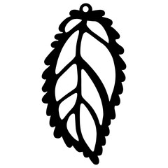 custom wood earrings laser cut svg vector illustration