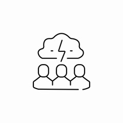 brainstorming session icon sign vector