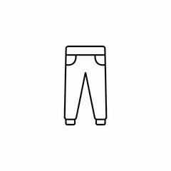 casual pants icon sign vector