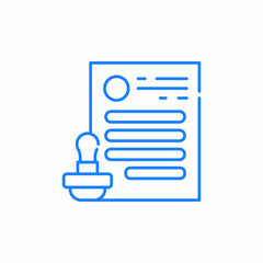 document list icon sign vector