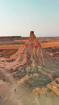 Badlans of Navarre dessert at the south of Basque Country, northern Spain