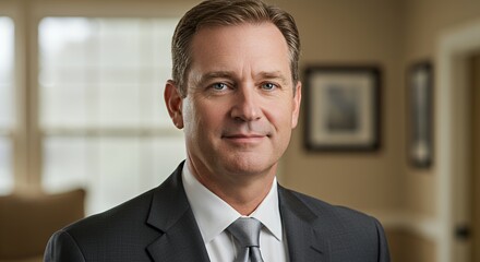 Portrait of a Confident Businessman in Professional Attire