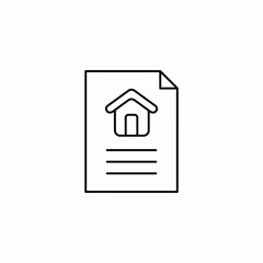 home contract icon sign vector