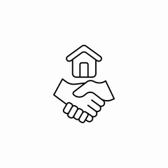 house agreement icon sign vector