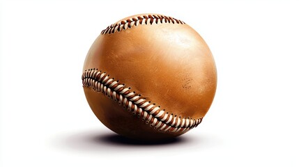 A vintage baseball SVG design featuring an old-school leather baseball with stitching and a worn texture, ideal for retro-themed projects.