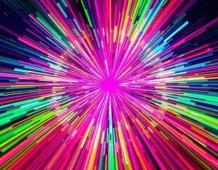 Obraz premium Colorful Burst of Energy