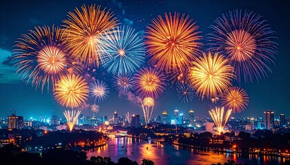 夜空に打ち上がる花火