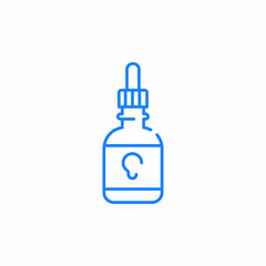 liquid dropper icon sign vector