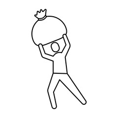 People Carry sack icon