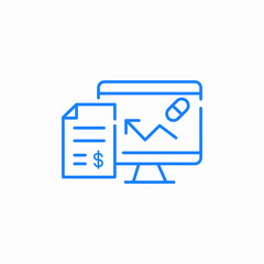 medical report icon sign vector