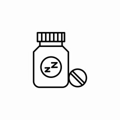 pill bottle icon sign vector