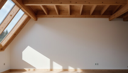 Obraz premium wooden roof of the house