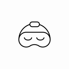 sleep mask icon sign vector