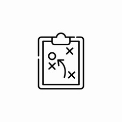 strategic plan icon sign vector