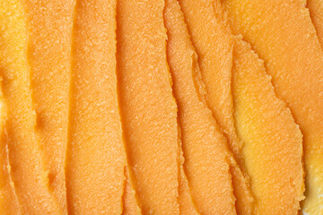 Shea Butter with mango oil Texture Closeup â€“ Natural Skincare Ingredient Macro Background