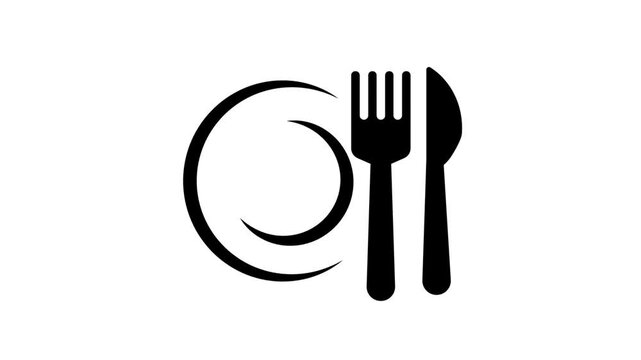 cutlery icon animation 