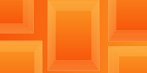 Abstract orange background with diagonal lines. Dynamic shapes composition.