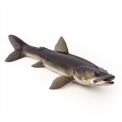 Fresh Haddock Fish Side Profile On Ice