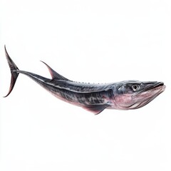 Rare Oarfish Complete Side View Showing Length