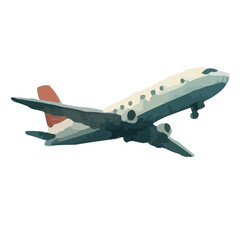 airplane isolated on white