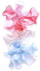 Obraz premium Abstract swirling pastel colors in a dynamic, flowing form
