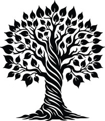 Ancient Tree Silhouette