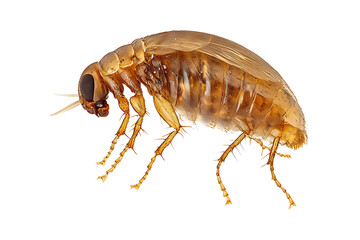 Flea isolated on transparent background
