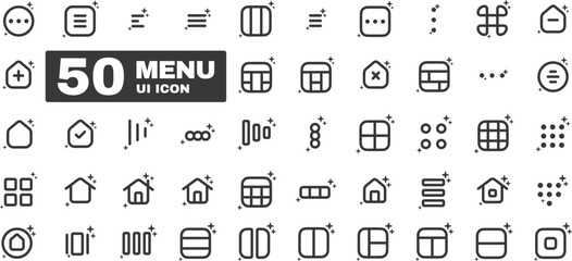 Collection Of Menu UI Icon