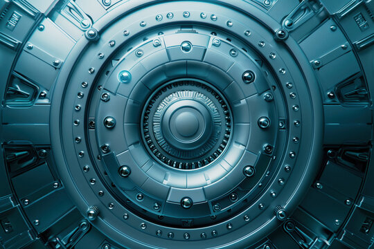 Futuristic Data Vault with Multilayered Biometric Security Scanning for Entry Into Server Core