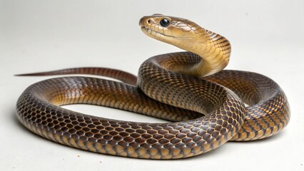 Fototapeta premium Central Ranges Taipan on studio background 