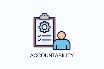 Accountability Isolated Vector, Icon Or Logo Sign Symbol Illustration