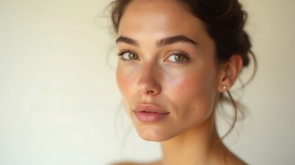 Naklejka premium Woman portrait close up