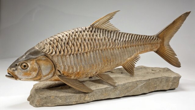 Cephalaspis on studio background
