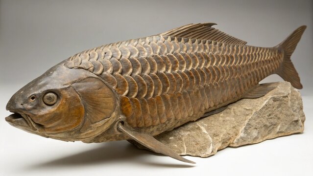Cephalaspis on studio background

