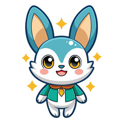 Cute, Cartoon Rabbit Character