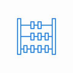abacus calculate count icon sign vector