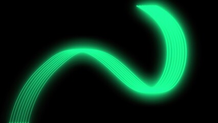 Glowing streams of light in motion with abstract lines trail Bright neon glowing a  Fast-energy flying wave line with flashlights

