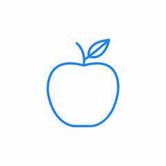 apple fruit food icon sign vector