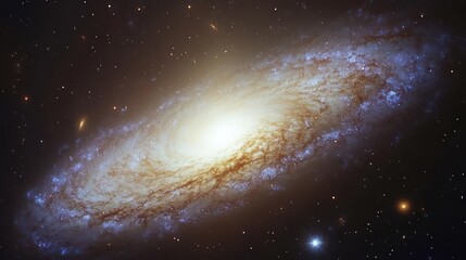 Fototapeta premium Spiral galaxy in deep space