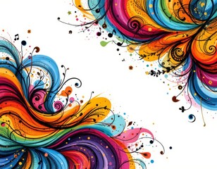 Colorful Abstract Swirl Design