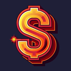 golden dollar sign
