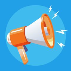 megaphone announcement loudspeaker