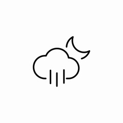 night windy icon sign vector