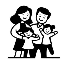 happy family vector