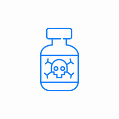 poison bottle icon sign vector