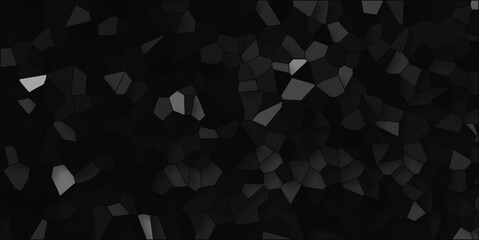 Obraz premium Abstract mosaic pattern with a dark and grayscale color palette, featuring a textured design, suitable for backgrounds and graphic elements.