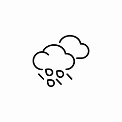 pouring rain icon sign vector