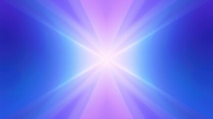 Obraz premium Abstract blue and purple light rays converging at a bright center, creating a radiant, ethereal effect