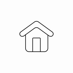 simple house icon sign vector