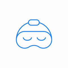 sleep mask icon sign vector